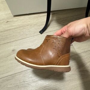 Stride Rite Brown Leather Ankle Boots